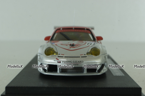 Porsche 911 GT3 RSR #80 Le Mans 2005, Silver/Red, 778, Ebbro 1:43