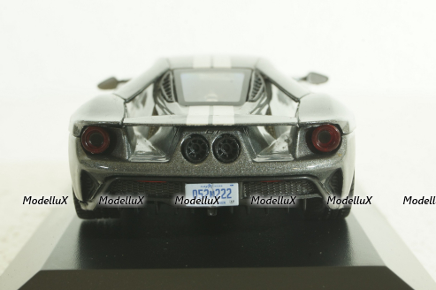 Ford GT 2017, grey with silver strips, American Cars №52, Altaya 1:43 
