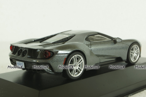 Ford GT 2017, grey with silver strips, American Cars №52, Altaya 1:43 