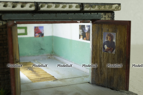 Диорама Гараж , Modellux 1:43