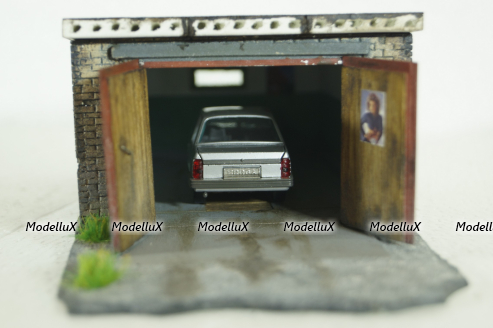 Диорама Гараж , Modellux 1:43