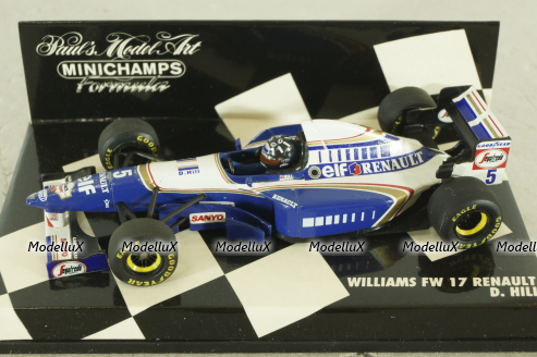 Williams Renault FW 17, D.Hill, 430950005, Minichamps 1:43