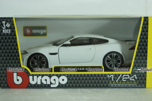 Jaguar XKR-S 2011, white, BU21063W, Burago 1:24