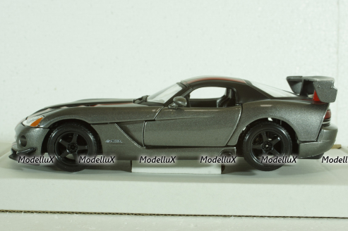 DODGE VIPER SRT-10 COUPE 2003 WITH RED LINE - GREY, BU22114GRY, Burago 1:24