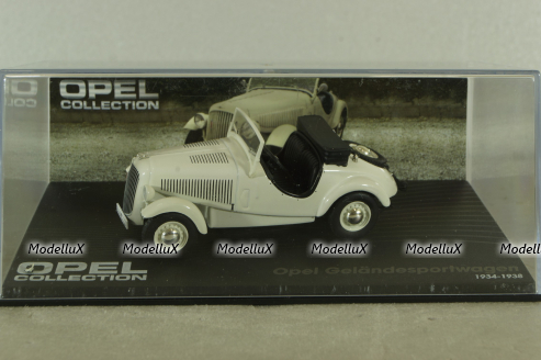 Opel Geländesportwagen 1934, white, OPC041, Opel Collection #41, Altaya  1:43