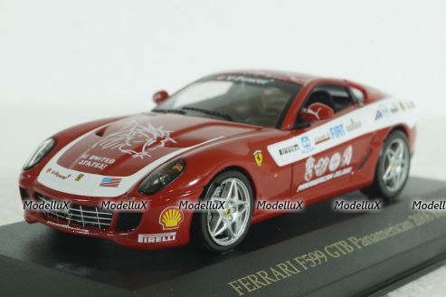 Ferrari F599 GTB Panamericana 2006, red, IXO 1:43