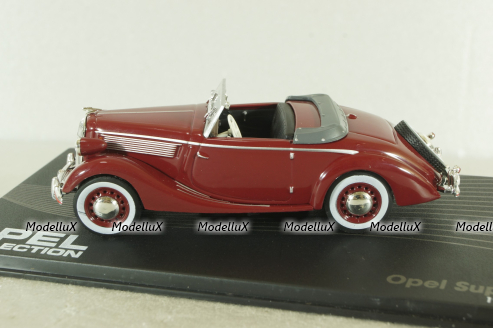 Opel Super 6 1937, red, OPC050, Opel Collection #50 1:43