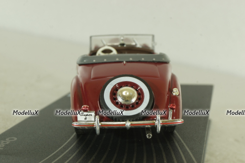 Opel Super 6 1937, red, OPC050, Opel Collection #50 1:43