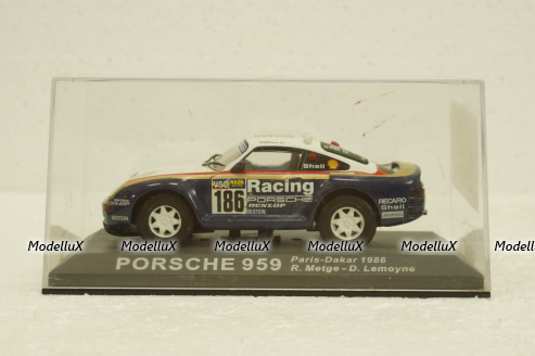 Porsche 959 Rally Paris-Dakar 1986 R. Metege - D. Lemoyne, Altaya 1:43