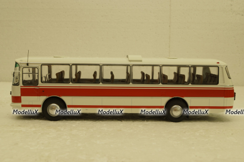 ЛАЗ-699Р (1981), бело/красный, DEMPRICE 1:43 