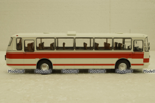 ЛАЗ-699Р (1981), бело/красный, DEMPRICE 1:43 
