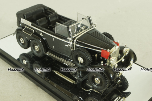 Mercedes G4 (W31) cabriolet 6x6 1938, black, PM43706B, Signature Models 1:43