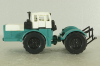 К-701 Кировец, белый/зеленый, з-д Двигатель 1:43  
