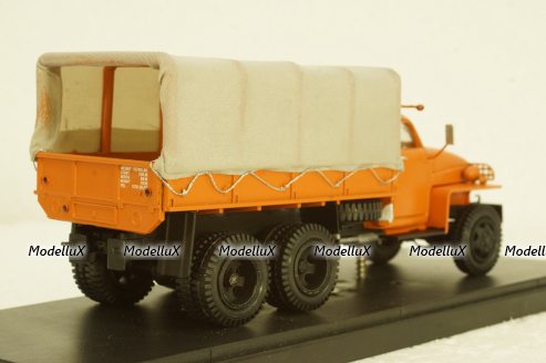 Studebaker US-6 бортовой с тентом, оранжевый, Modellux 1:43
