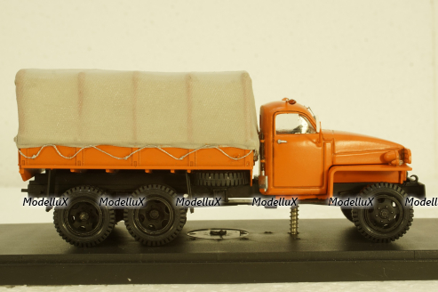 Studebaker US-6 бортовой с тентом, оранжевый, Modellux 1:43