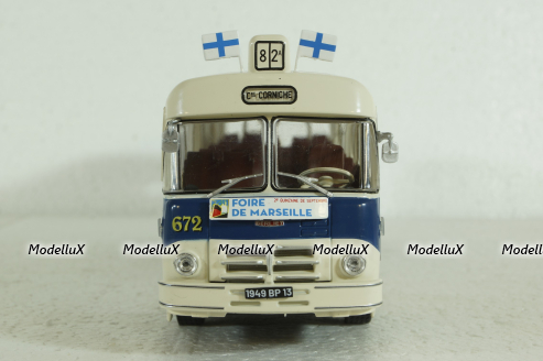 Berliet PBR 10, blue/white, AUTOBUS DAL MONDO, Hachette 1:43
