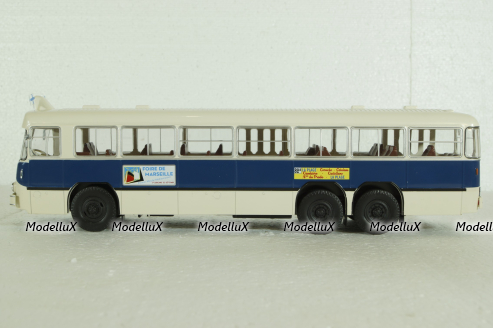 Berliet PBR 10, blue/white, AUTOBUS DAL MONDO, Hachette 1:43