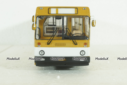 Лиаз-5256, охра с белой полосой, DEMPRICE 1:43 