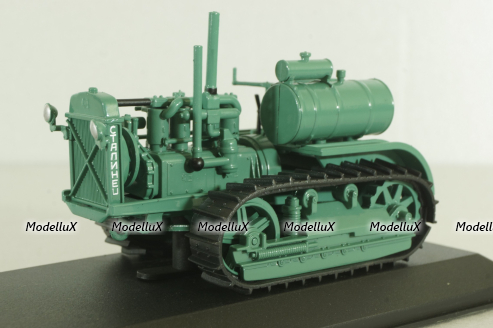 С-60 "Сталинец - 60" трактор 1933, зеленый, ТРАКТОРЫ история,люди,машины (Hachette) №76 1:43