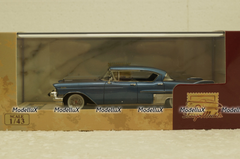 Cadillac Fleetwood Sixty Special, Bahama Blue Metallic,  1957, STM57201, Stamp Models 1:43 