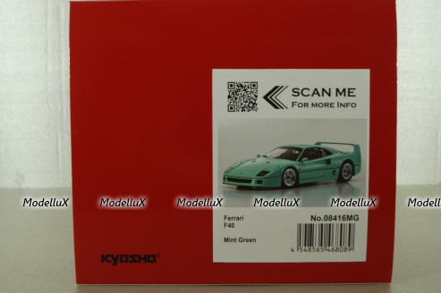 Ferrari F40 mint green, 1987,  08416MG, Kyosho 1:18