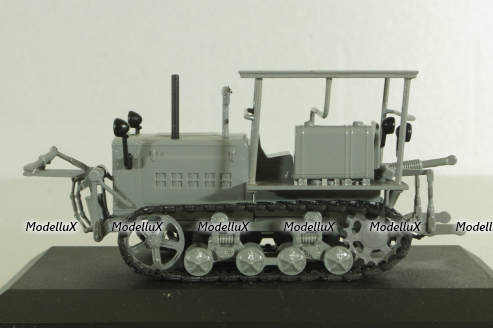 ДТ-57 трактор 1957, серый, ТРАКТОРЫ история,люди,машины (Hachette) №34 1:43