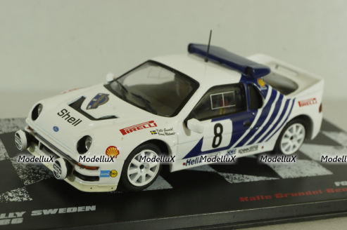 Ford RS 200 #8 Rally Sweden 1986 K. Grundel/B. Melander, Rallye závodní automobily #50 (Altaya) 1:43 Уценка!