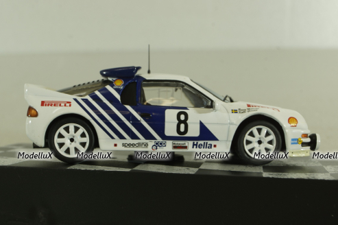 Ford RS 200 #8 Rally Sweden 1986 K. Grundel/B. Melander, Rallye závodní automobily #50 (Altaya) 1:43 Уценка!