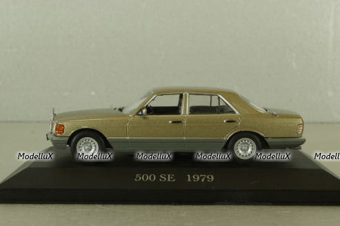 Mercedes 500 SE (W126) 1979 шейховоз, gold, Altaya 1:43