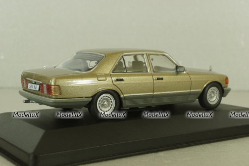Mercedes 500 SE (W126) 1979 шейховоз, gold, Altaya 1:43
