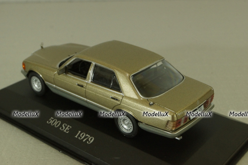 Mercedes 500 SE (W126) 1979 шейховоз, gold, Altaya 1:43