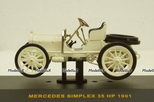 Mercedes Simplex 35HP 1901 white, MUS027, IXO Museum 1:43