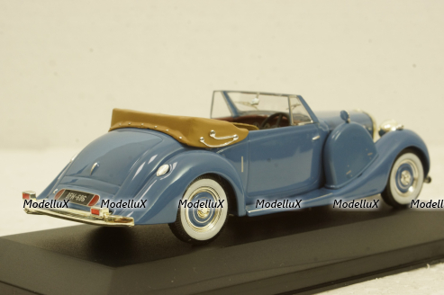 Lagonda LG6 Drophead Coupe 1938 blue, MUS039, IXO Museum 1:43