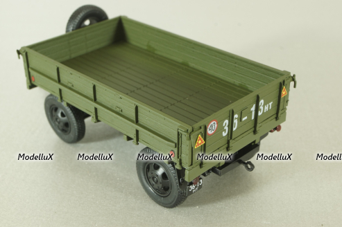 Прицеп 2-ПН-2 хаки (с дугами и тентом), 600203, DiP Models 1:43