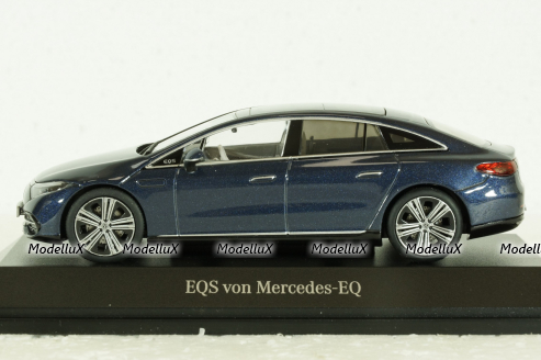 Mercedes EQS (V297) 2021 blue, B66960571, Herpa 1:43