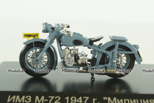 Мотоцикл ММЗ ИМЗ М-72 1947 г. "Милиция", 307202, DiP Models 1:43