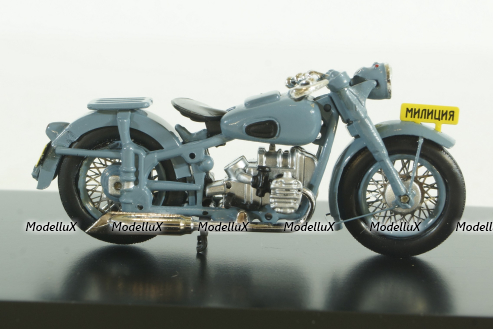 Мотоцикл ММЗ ИМЗ М-72 1947 г. "Милиция", 307202, DiP Models 1:43