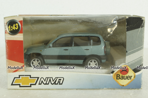 Chevrolet Niva, серо-голубой, Cararama 1:43