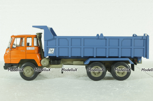 Barreiros 64/26v Truck Cassone Ribaltabile Movimento Terra 1972, Orange Blue, Camiones y Autobuses, Salvat 1:43