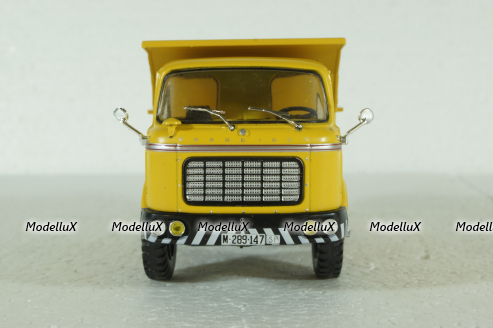 Barreiros Puma Truck Cassone Ribaltabile Movimento Terra 2-Assi 1961, Yellow Camiones y Autobuses, Salvat 1:43