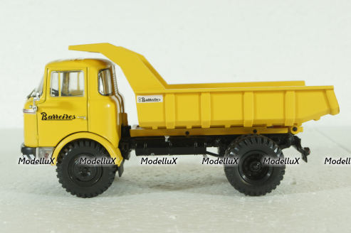 Barreiros Puma Truck Cassone Ribaltabile Movimento Terra 2-Assi 1961, Yellow Camiones y Autobuses, Salvat 1:43