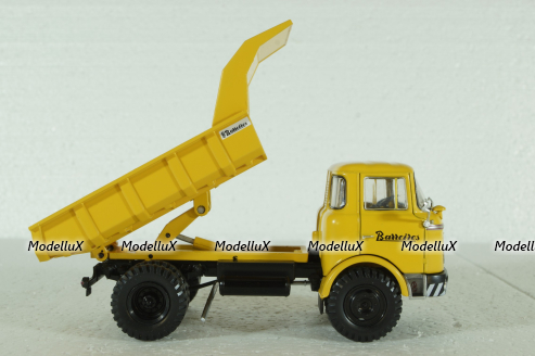 Barreiros Puma Truck Cassone Ribaltabile Movimento Terra 2-Assi 1961, Yellow Camiones y Autobuses, Salvat 1:43
