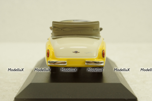 Wartburg A311 Cabriolet, 1958, yellow/white, 940015931, Maxichamps 1:43