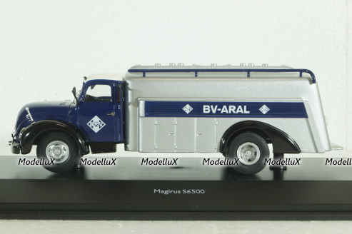 Magirus S6500 fuel truck Aral darkblue, Schuco 1:43