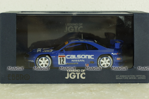 Nissan Skyline (R33) No.12, JGTC 1998 Calsonic, blue, 44192, Ebbro 1:43 Уценка!