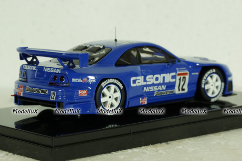Nissan Skyline (R33) No.12, JGTC 1998 Calsonic, blue, 44192, Ebbro 1:43 Уценка!