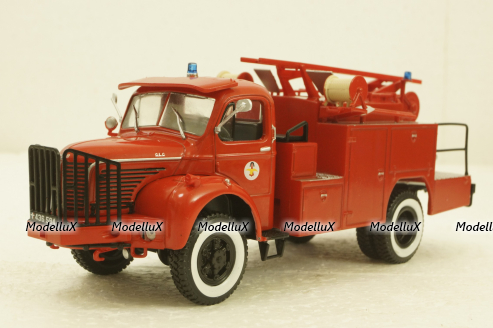 Berliet GLC 28 4x4, fire department, Hachette 1:43