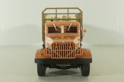 Краз-219Б лесовоз, оранжевый, с бревнами Modellux 1:43