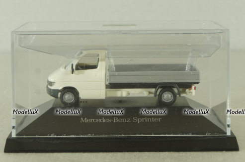 Mercedes Sprinter truck (W901) 1995, white/grey, B66000031, Herpa 1:87
