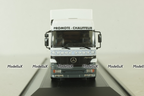 Mercedes Actros 1853 Planensattelzug 2/3 "Promote Chauffeur", B66000283, Herpa 1:87 